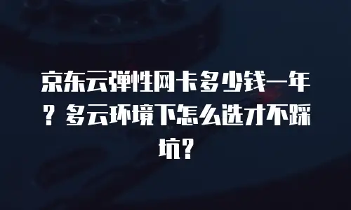 京东云弹性网卡多少钱一年？多云环境下怎么选才不踩坑？
