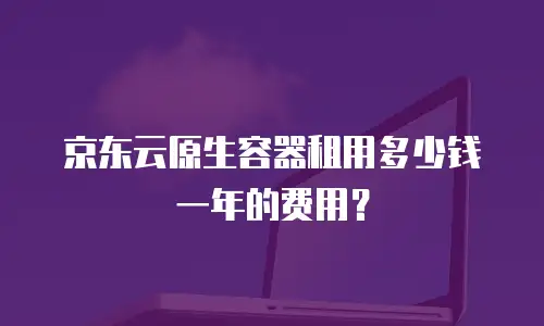 京东云原生容器租用多少钱一年的费用？