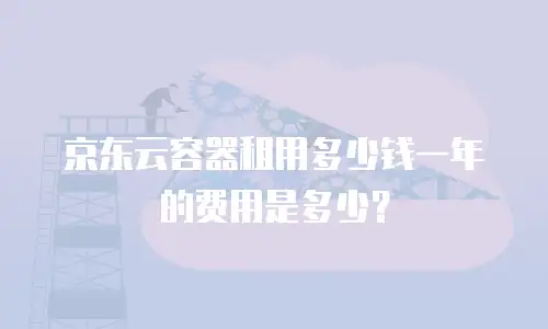 京东云容器租用多少钱一年的费用是多少？