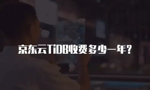 京东云TiDB收费多少一年？