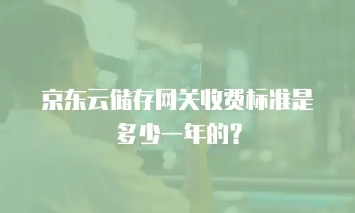 京东云储存网关收费标准是多少一年的？