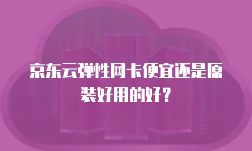 京东云弹性网卡便宜还是原装好用的好？