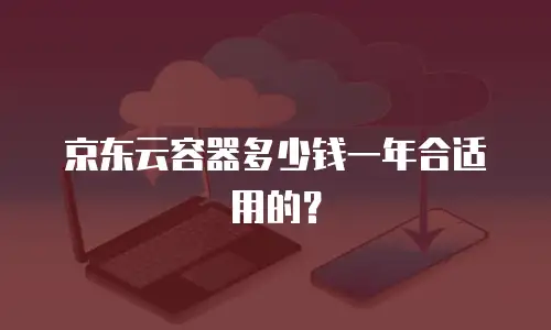 京东云容器多少钱一年合适用的？