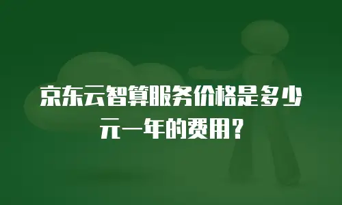 京东云智算服务价格是多少元一年的费用？