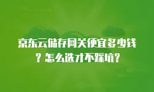 京东云主机购买条件详解：企业数字化转型的可靠基石