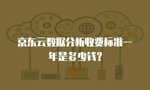 京东云数据分析收费标准一年是多少钱？