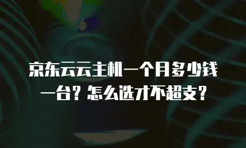 京东云云硬盘收费：全面解析与实用建议