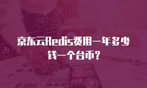 京东云Redis费用一年多少钱一个台币？