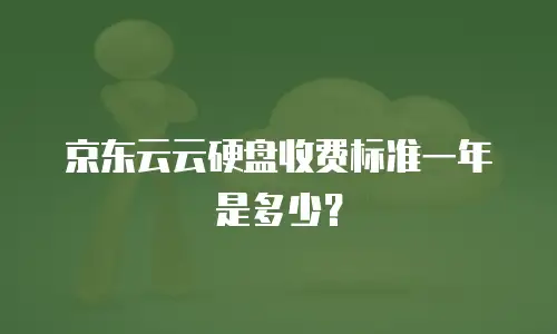 京东云云硬盘收费标准一年是多少？