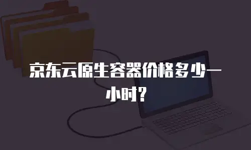 京东云原生容器价格多少一小时？