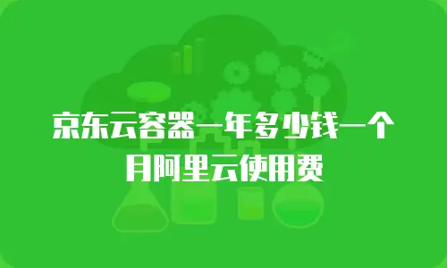 京东云容器租用多少钱一次合适：如何根据需求选择最优方案