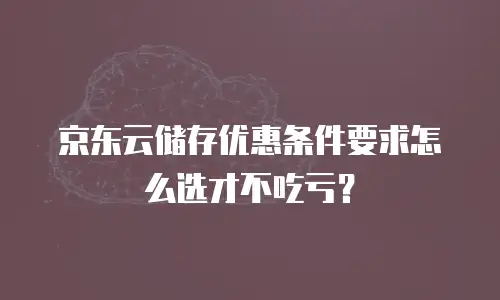 京东云服务器政策解读：新用户福利与业务优化策略