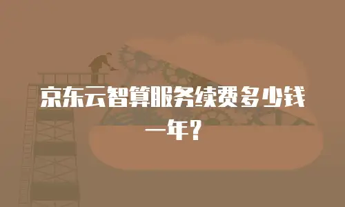 京东云智算服务续费多少钱一年？