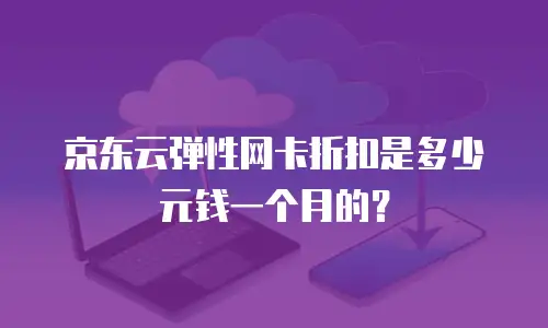 京东云弹性网卡折扣是多少元钱一个月的？