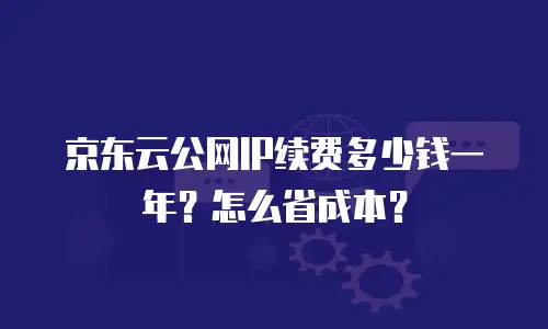 京东云公网ip扩容多少钱一次合适？企业如何科学评估与选择