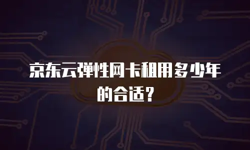 京东云弹性网卡租用多少年的合适？