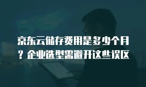 京东云储存费用是多少个月？企业选型需避开这些误区