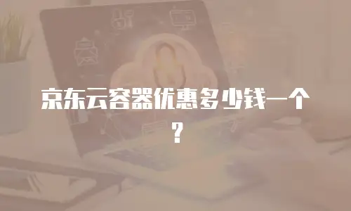 京东云容器优惠多少钱一个？