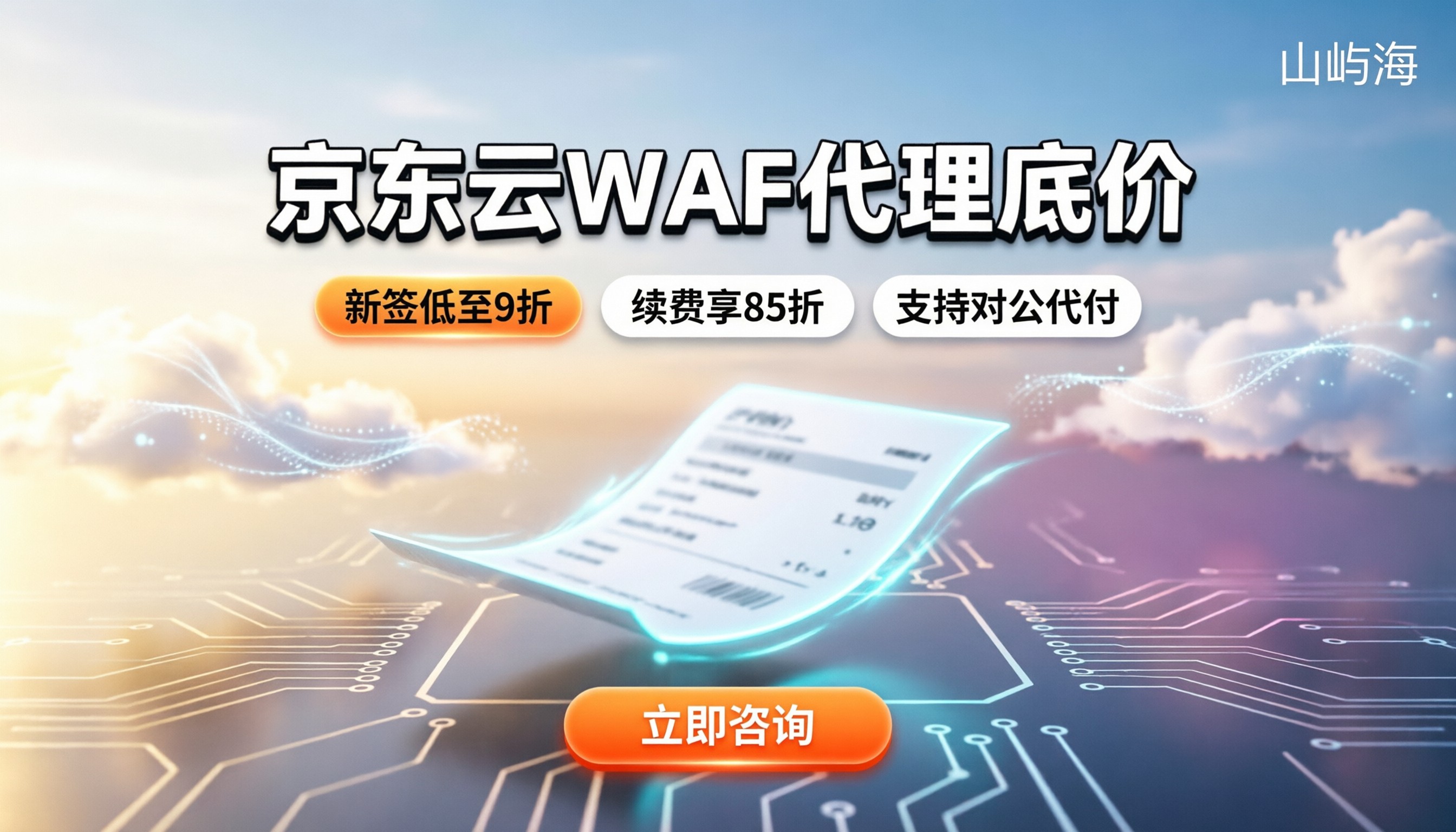 京东云WAF代理渠道价格：怎么买能省下续费成本